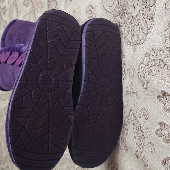 Vegan Leather Purple Women's Boots - Picture 5 of 5